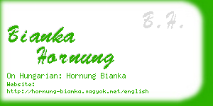 bianka hornung business card